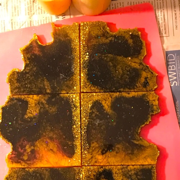 6-piece puzzle coaster tray sets - Picture 2 of 2